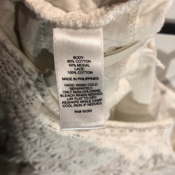 Express White Crochet Lace Tank Top Boho Festival - Picture 5 of 5